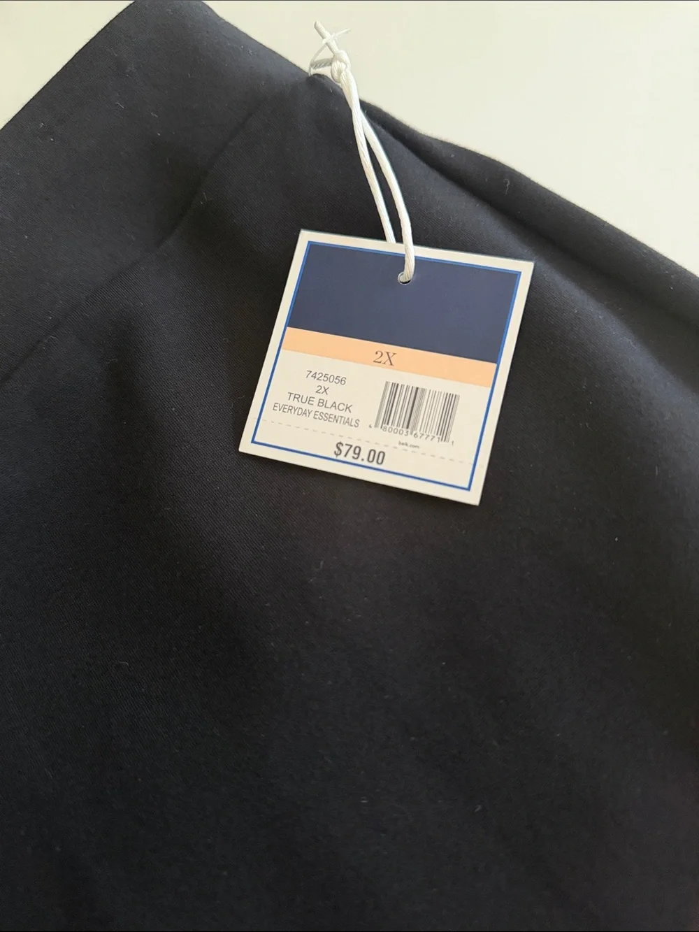 Kaari Blue - Black Women's knit pants 2X
